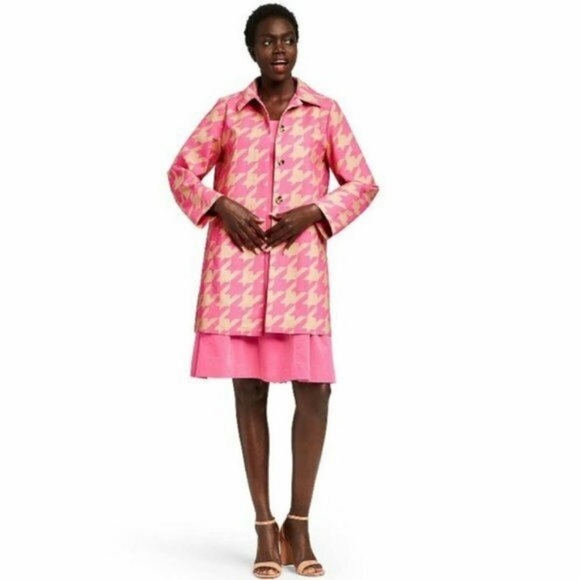 Isaac Mizrahi x Target Houndstooth Coat - Picture 3 of 10